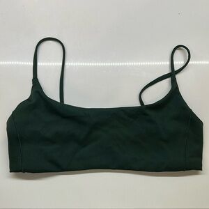 Left On Friday Pool Days bikini top scoop palm green M